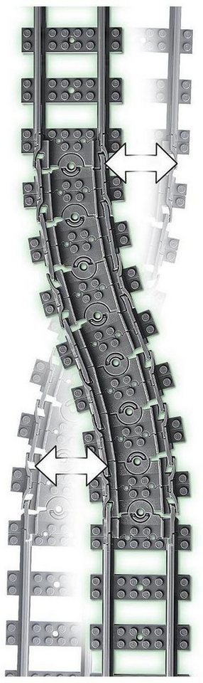 LEGO® Schienen (60205), LEGO® City Konstruktionsspielsteine, (20 St), Made in Europe