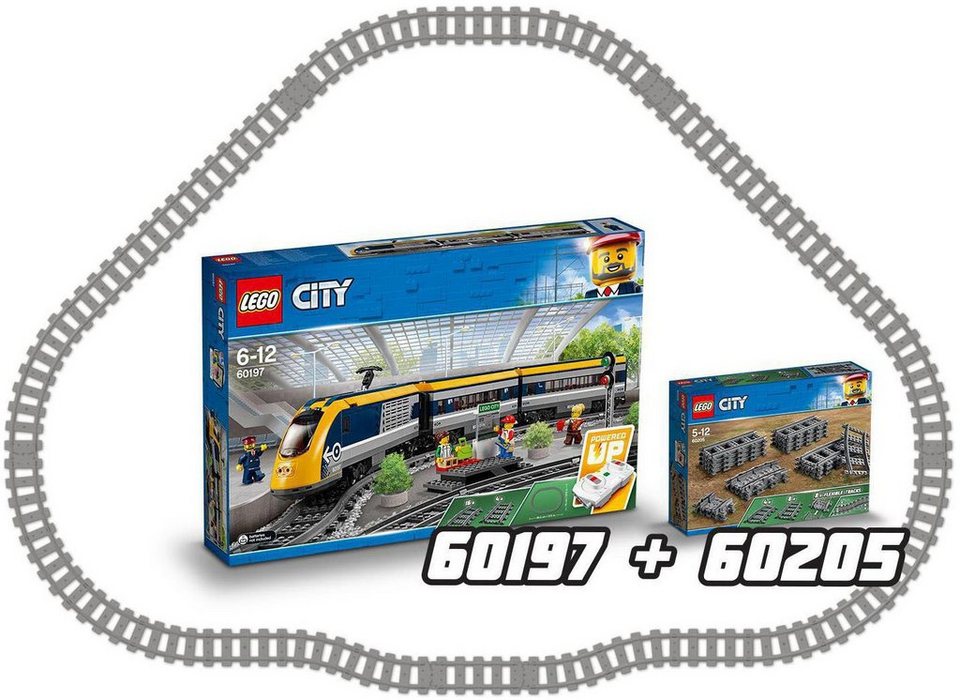 LEGO® Schienen (60205), LEGO® City Konstruktionsspielsteine, (20 St), Made in Europe