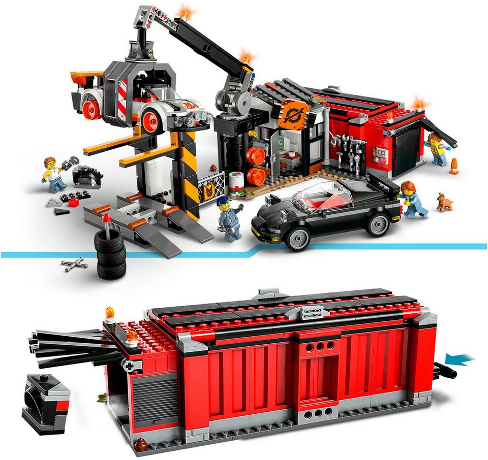 LEGO® Schrottplatz mit Autos (60472), LEGO City Konstruktionsspielsteine, (871 St), Made in Europe