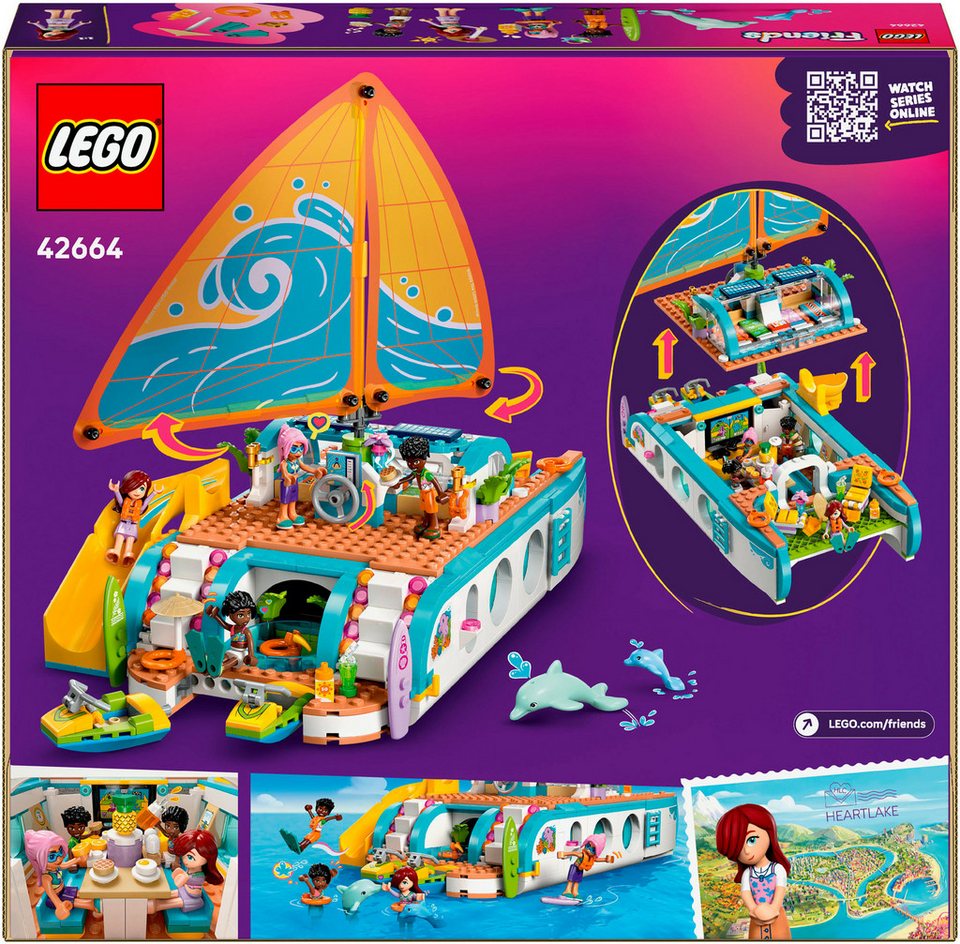 LEGO® Segelabenteuer (42664), LEGO Friends Konstruktionsspielsteine, (685 St), Made in Europe