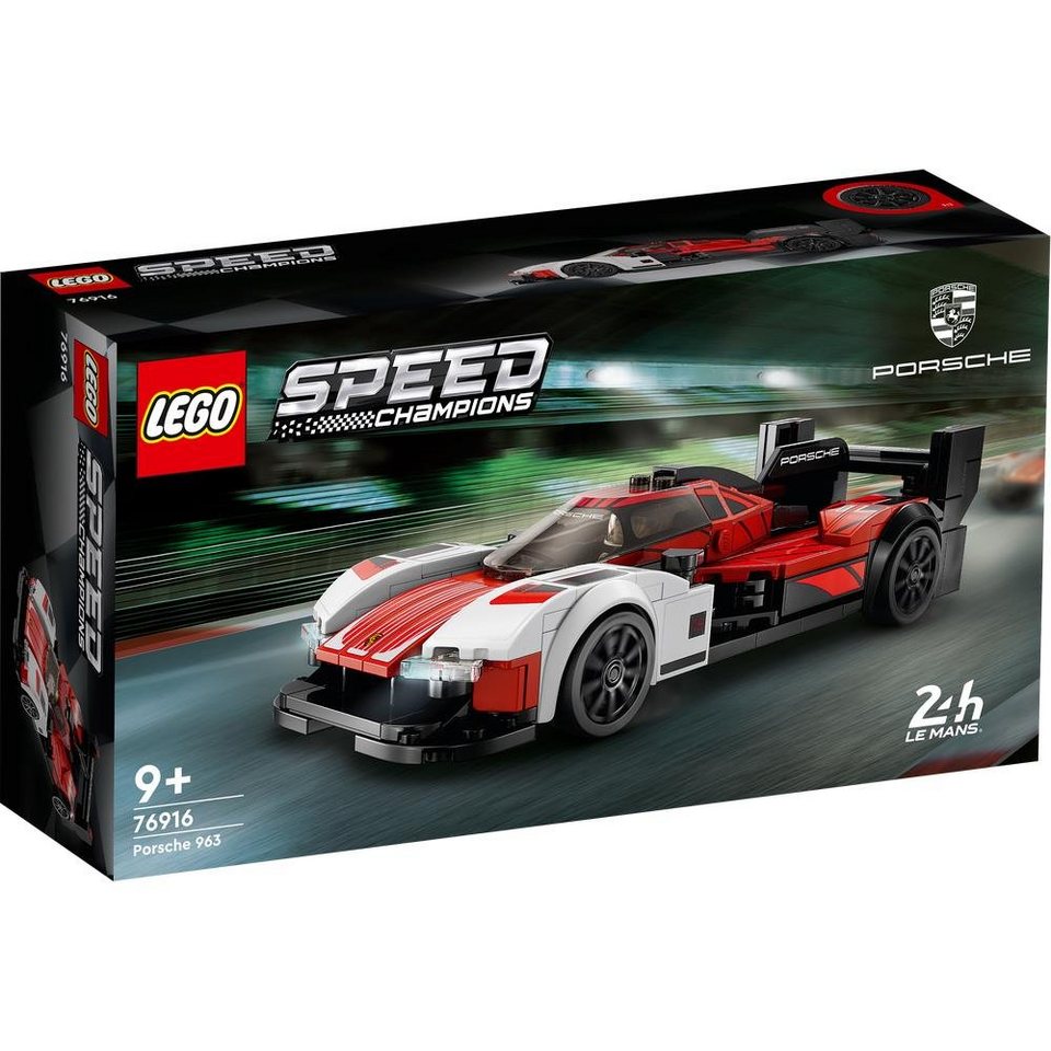 LEGO® Speed Champions 76916 - Porsche 963 Konstruktionsspielsteine, (280 St), Bau- und Spielset, Sportwagen für Kinder ab 9 Jahren