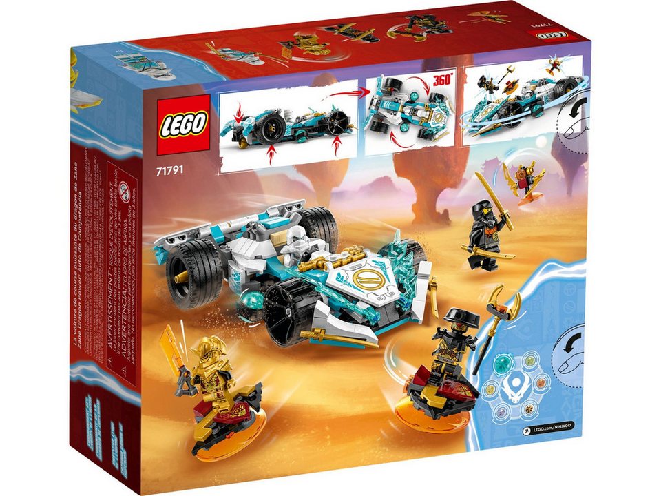 LEGO® Spiel LEGO® Ninjago 71791 Zanes Drachenpower-Spinjitzu-Rennwagen