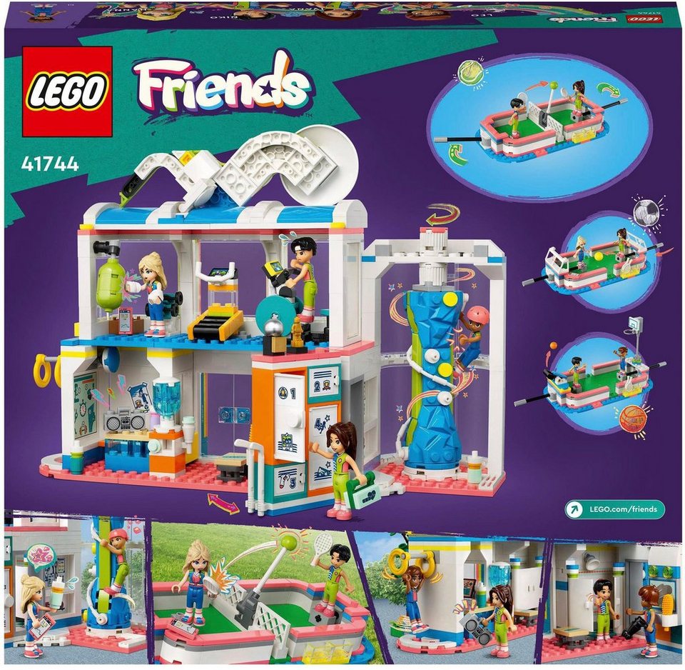 LEGO® Sportzentrum (41744), LEGO® Friends Konstruktionsspielsteine, (832 St), Made in Europe