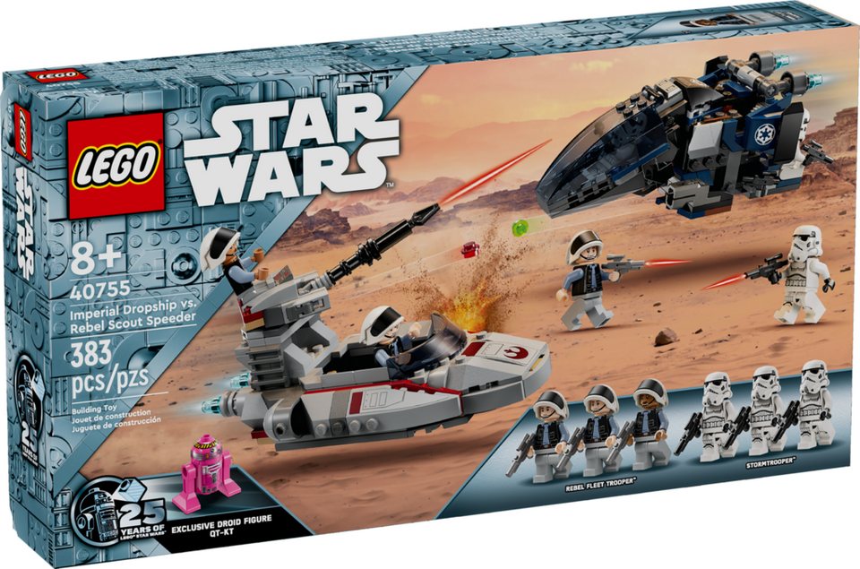 LEGO® Star Wars 40755 Imperial Dropship vs. Rebel Scout Speeder Spielbausteine, (Set, 383 St., Set)