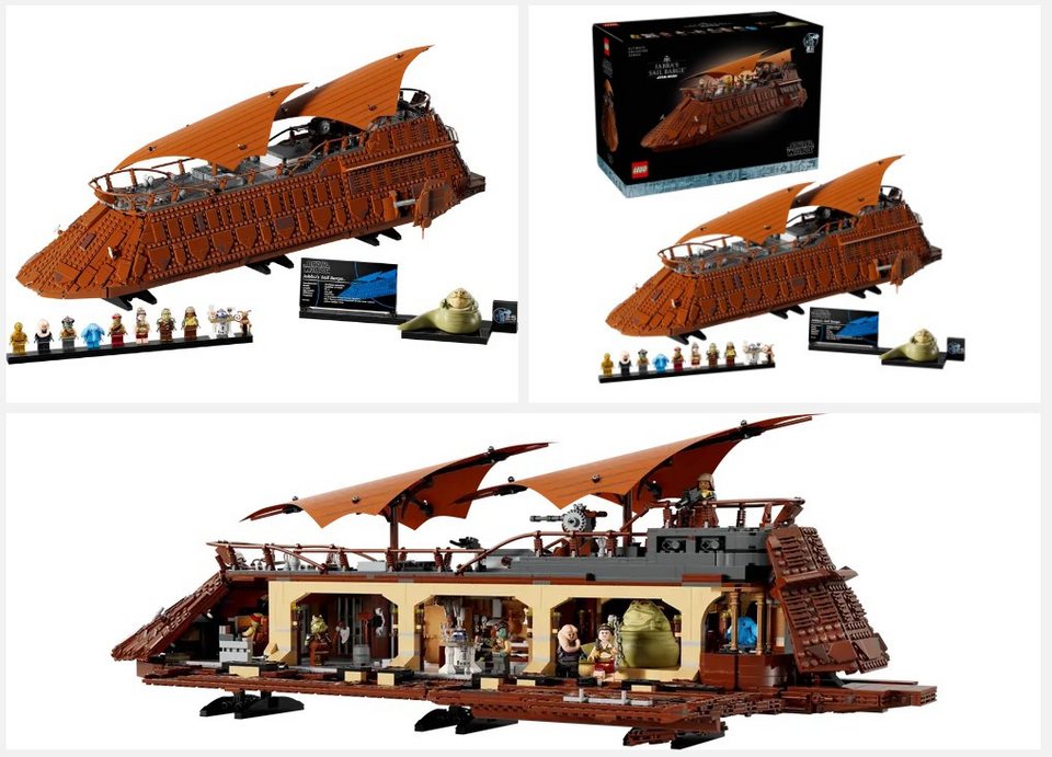 LEGO® Star Wars 75397 - Jabbas Segelbarke Spielbausteine, (1194 St)