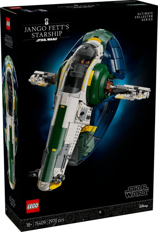 LEGO® Star Wars 75409 Jango Fetts Sternenschiff der Firespray-Klasse Konstruktionsspielsteine