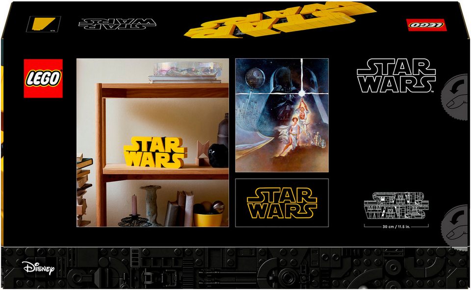 LEGO® Star Wars Logo aus LEGO Steinen (75407), LEGO Star Wars ™ Konstruktionsspielsteine, (700 St), Made in Europe