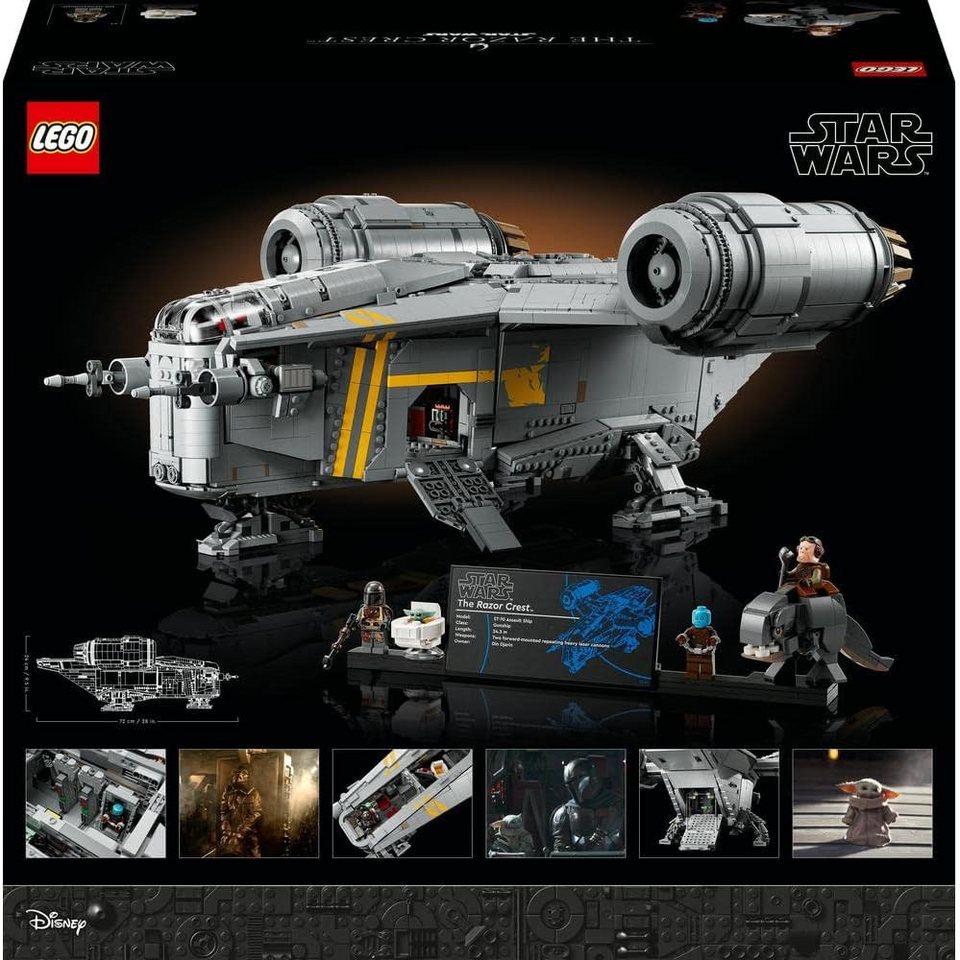 LEGO® Star Wars: The Mandalorian - The Razor Crest (75331) UCS Konstruktions-Spielset, (Star Wars: Ultimate Collectors Series, 6187 St., Star Wars: Ultimate Collectors Series)