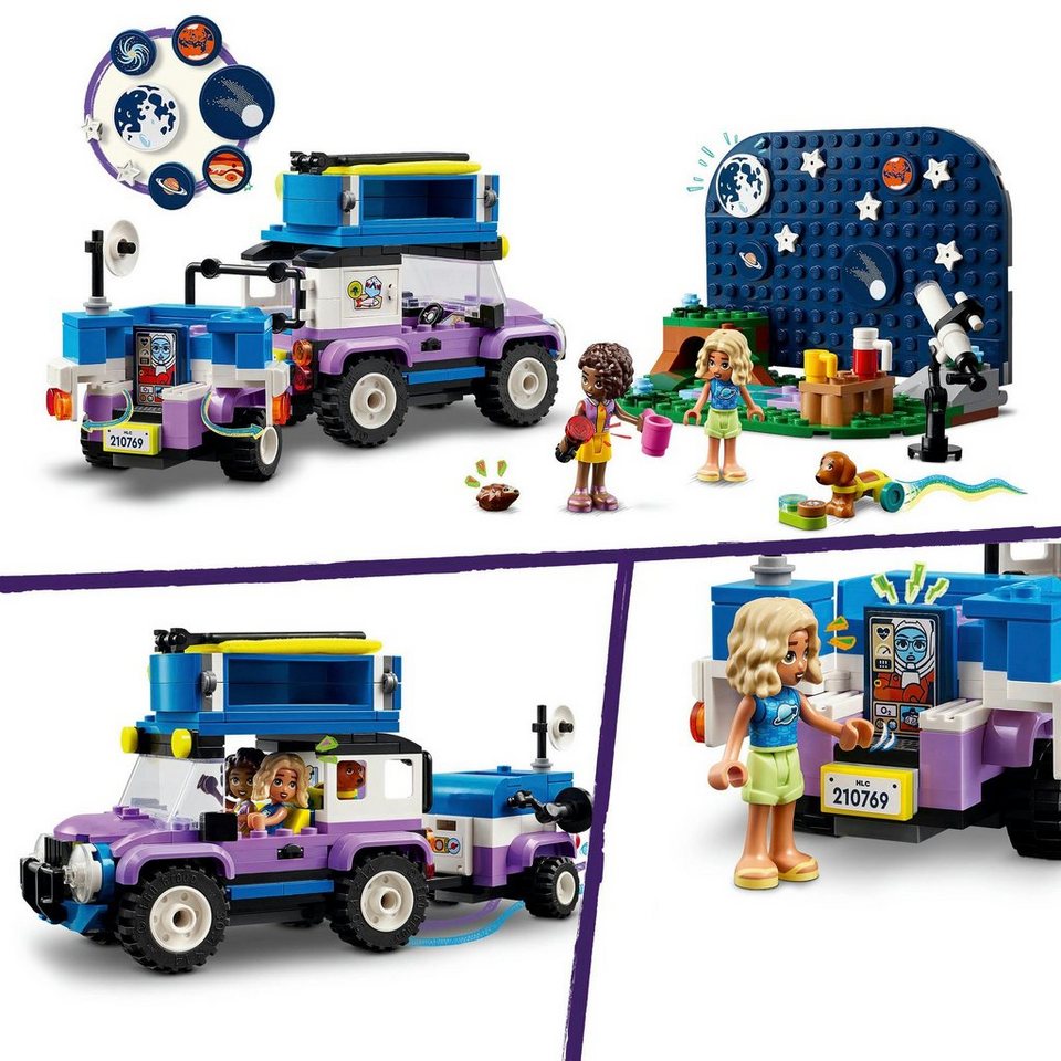 LEGO® Sterngucker-Campingfahrzeug (42603), LEGO Friends Konstruktionsspielsteine, (364 St), Made in Europe