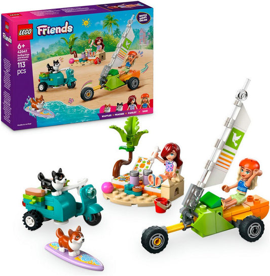 LEGO® Strandabenteuer mit Hunden (42641), LEGO Friends Konstruktionsspielsteine, (113 St), Made in Europe