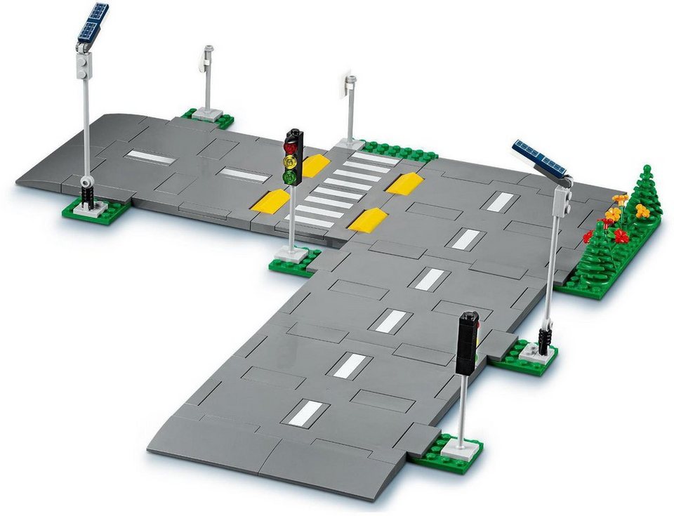 LEGO® Straßenkreuzung mit Ampeln (60304), LEGO® City Town Konstruktionsspielsteine, (112 St), Made in Europe