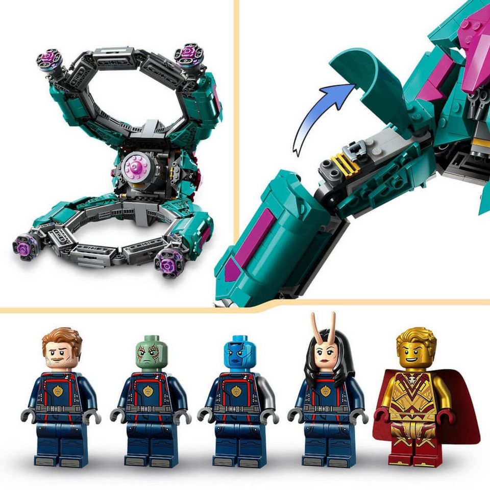 LEGO® Super Heroes Das neue Schiff der Guardians Konstruktionsspielsteine, (Das neue Schiff der Guardians, Klemmbausteine), Made in Europe