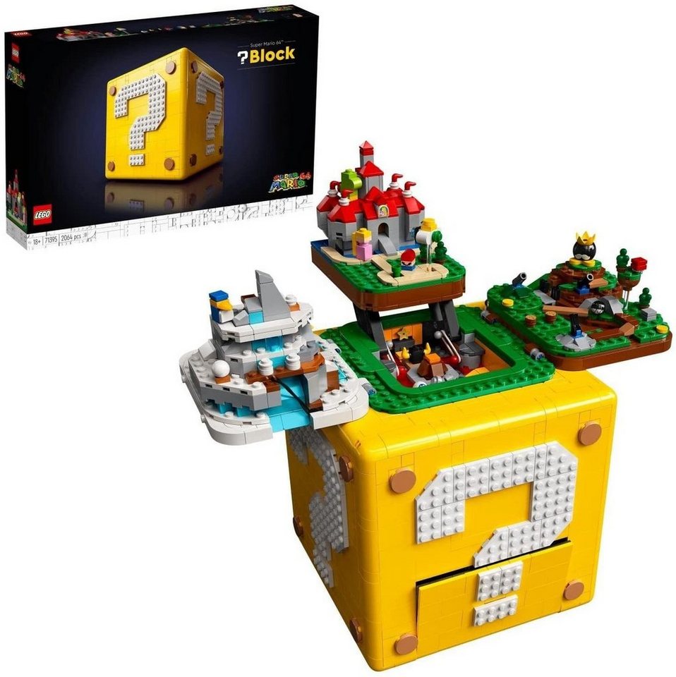 LEGO® Super Mario - Fragezeichen-Block aus Super Mario 64 (71395) Spielbausteine, (2064 St)