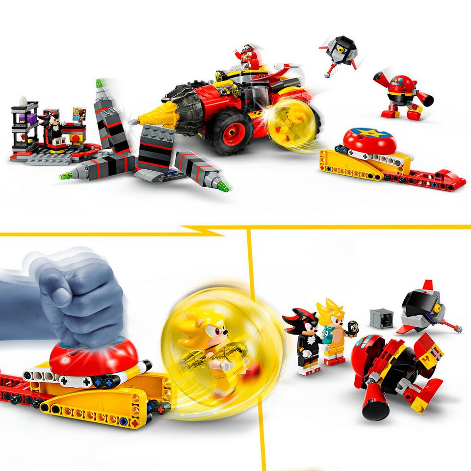 LEGO® Super Sonic vs. Egg Drillster (76999), LEGO Sonic Konstruktionsspielsteine, (590 St), Made in Europe