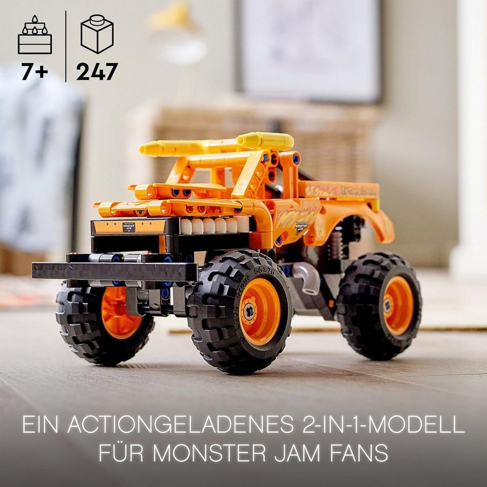 LEGO® Technic - Monster Jam El Toro Loco Truck (42135) Konstruktions-Spielset, (247 St)