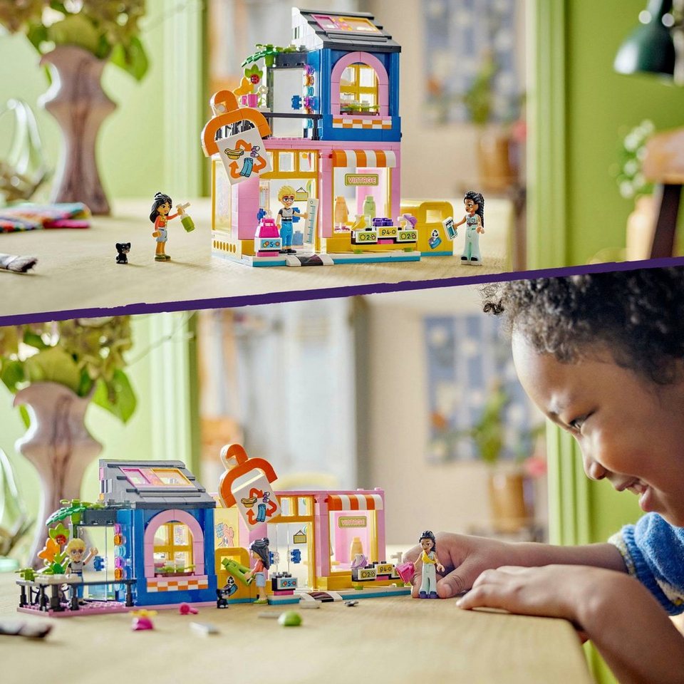 LEGO® Vintage-Modegeschäft (42614), LEGO Friends Konstruktionsspielsteine, (409 St), Made in Europe
