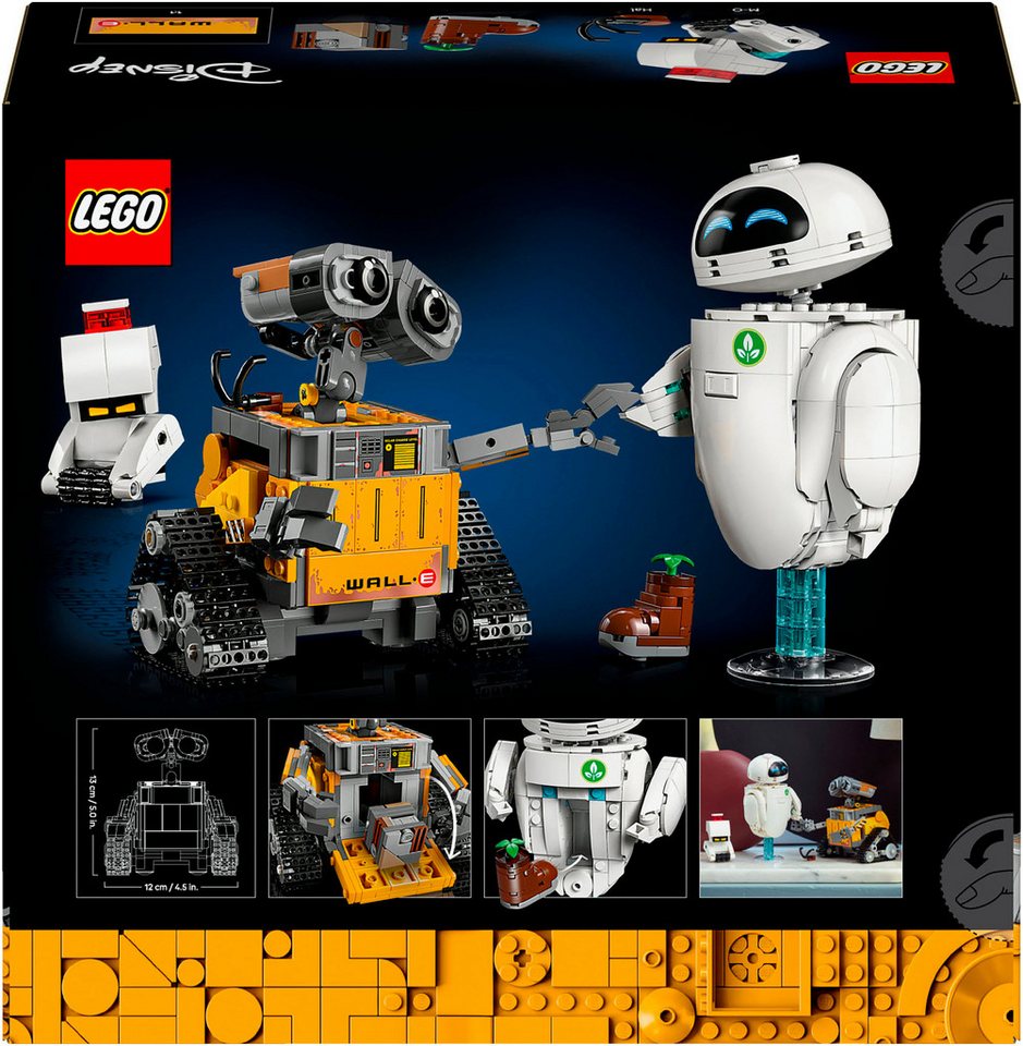 LEGO® WALL-E und EVE (43279), LEGO Disney Pixar Konstruktionsspielsteine, (811 St), Made in Europe