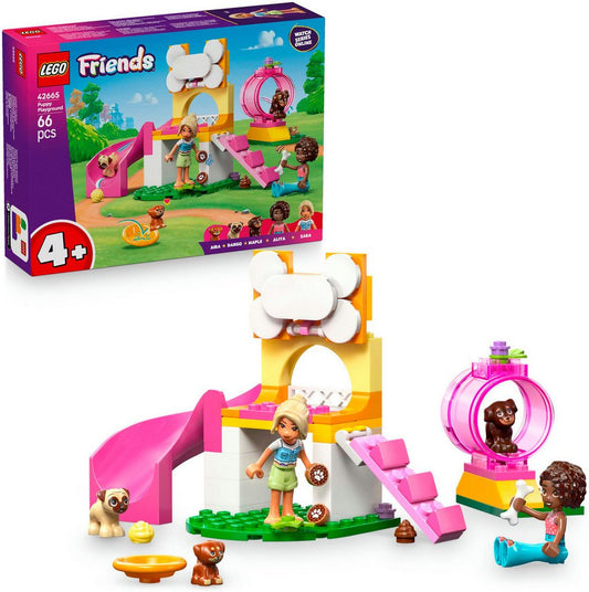 LEGO® Welpenspielplatz (42665), LEGO Friends Konstruktionsspielsteine, (66 St), Made in Europe