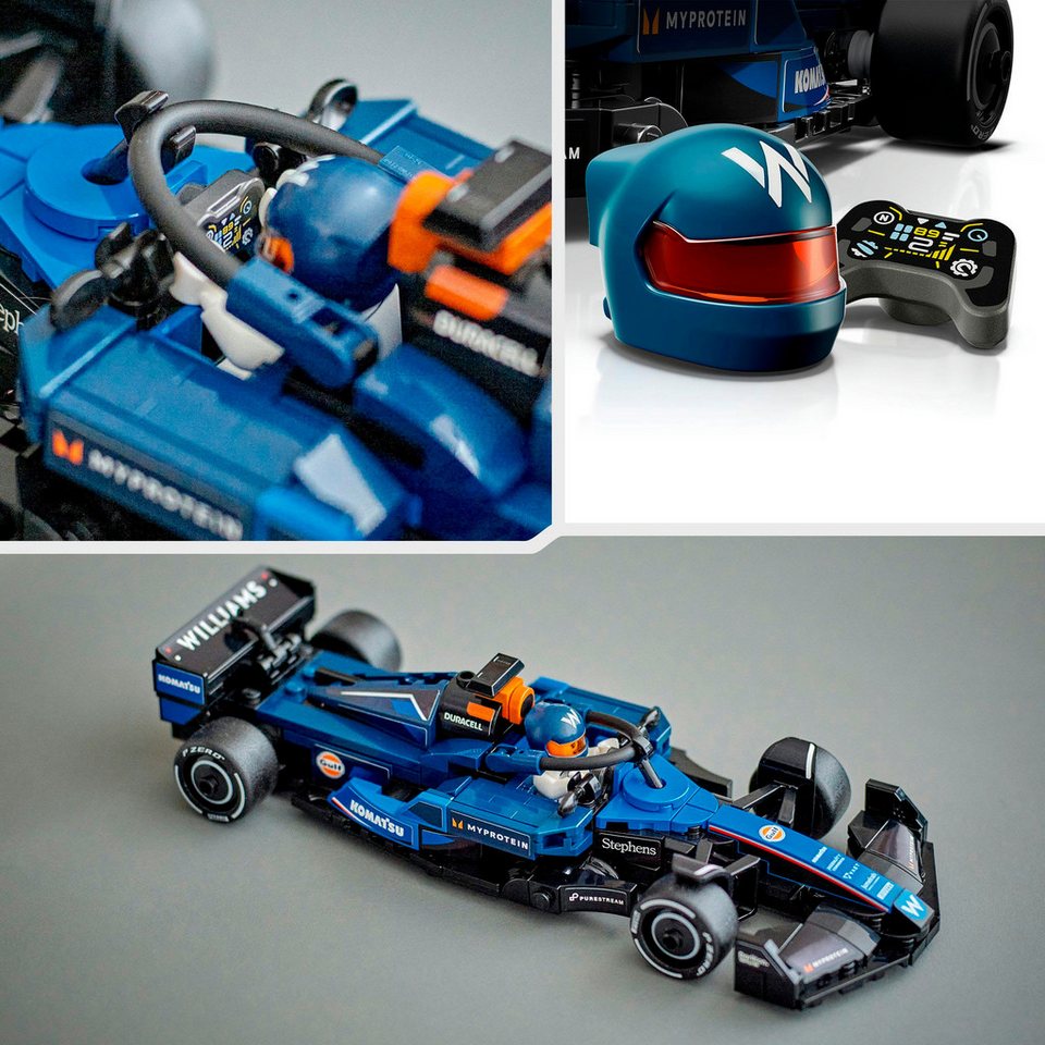 LEGO® Williams Racing FW46 F1® Rennauto (77249), LEGO® Speed Champions Konstruktionsspielsteine, (263 St), Made in Europe