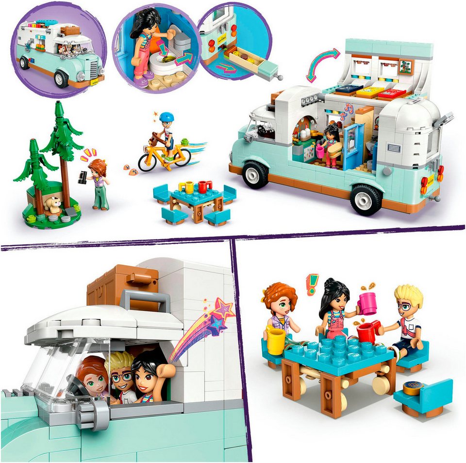 LEGO® Wohnmobil (42663), LEGO Friends Konstruktionsspielsteine, (778 St), Made in Europe