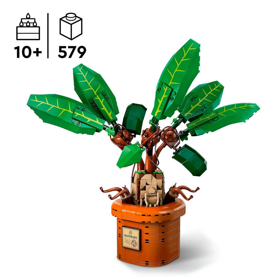 LEGO® Zaubertrankpflanze: Alraune (76433), LEGO Harry Potter™ Konstruktionsspielsteine, (579 St), Made in Europe