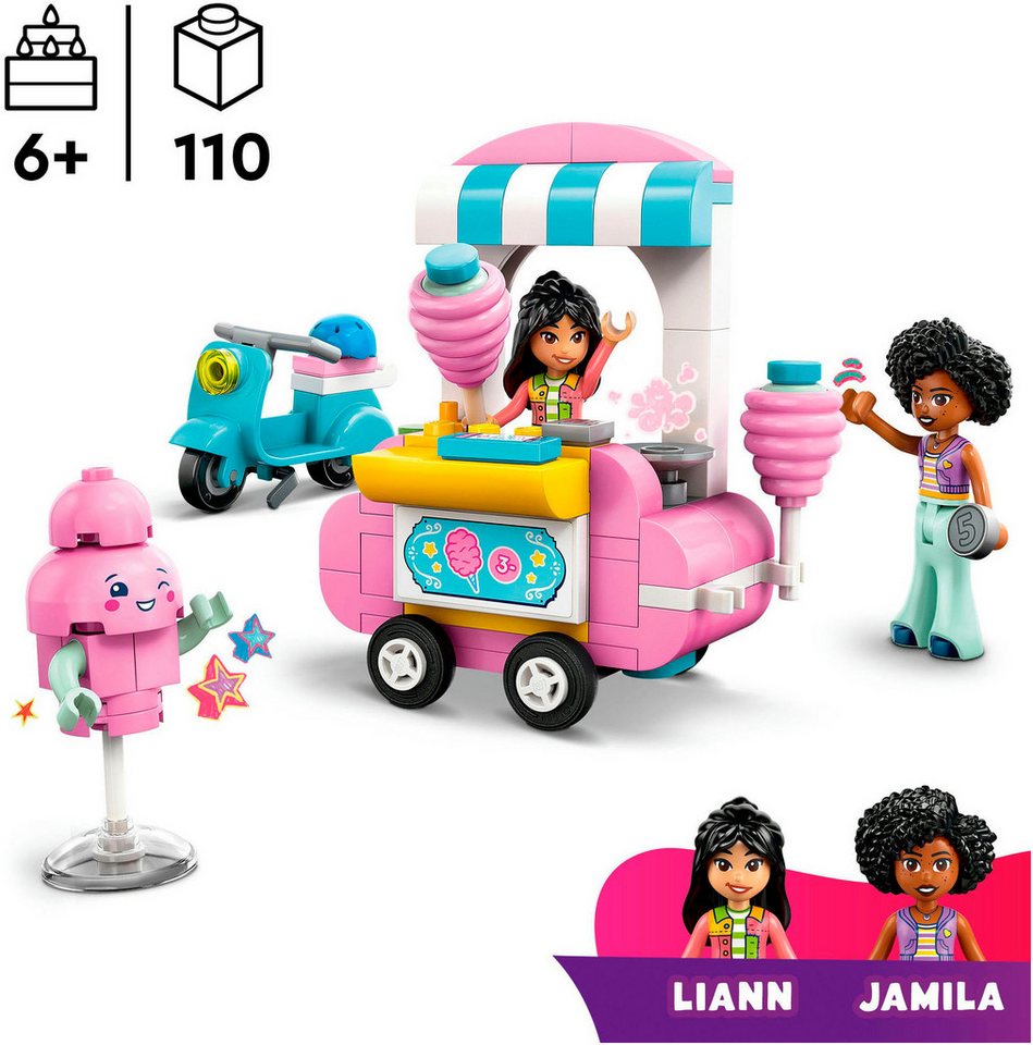 LEGO® Zuckerwattestand (42643), LEGO Friends Konstruktionsspielsteine, (110 St), Made in Europe