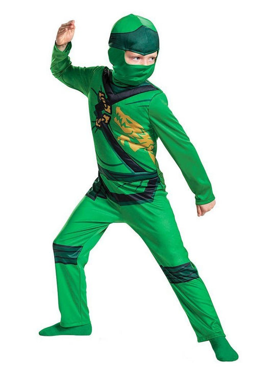 Metamorph Kostüm Lego Ninjago - Lloyd Basic Kostüm für Kinder, Einfaches aber effektives Ninja-Kostüm im Lego-Look