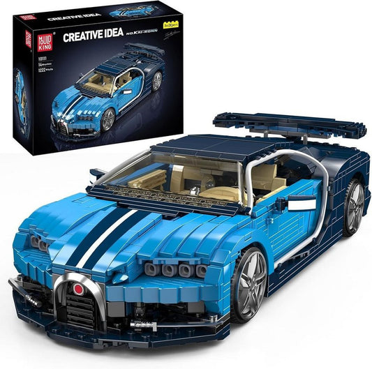 Mould King 10111 Sportwagen MOC Klemmbausteine 1222 Teile Konstruktionsspielsteine, (Set, 1222 St)