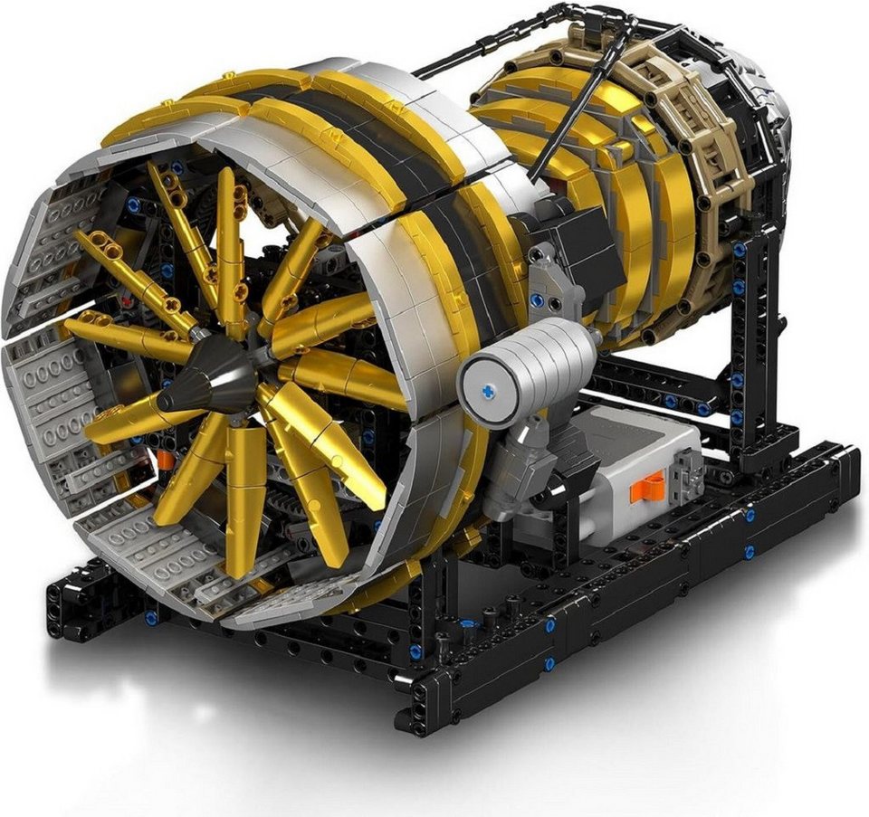 Mould King 10141 Flugzeugtriebwerk MOC Klemmbausteine 2256 Teile Konstruktionsspielsteine, (Set, 2256 St)