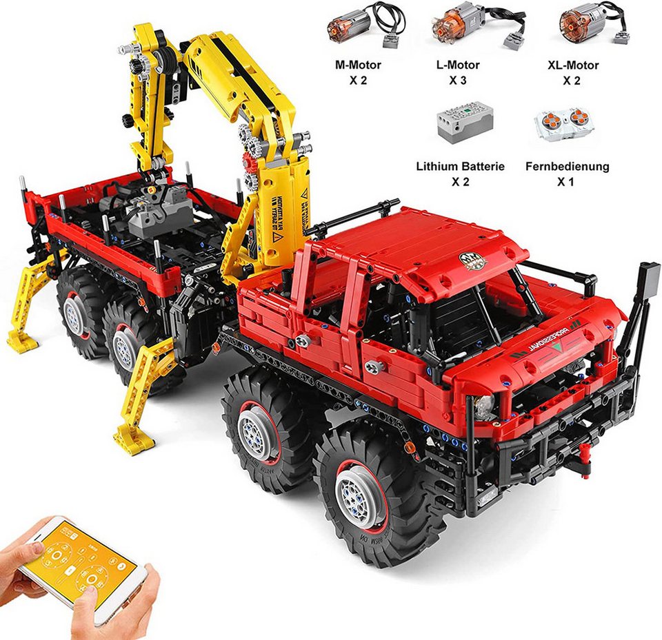 Mould King 13146 Ferngesteuerter Gelaendewagen Lkw Moc 3068 Teile Konstruktionsspielsteine, (Set, 3068 St)