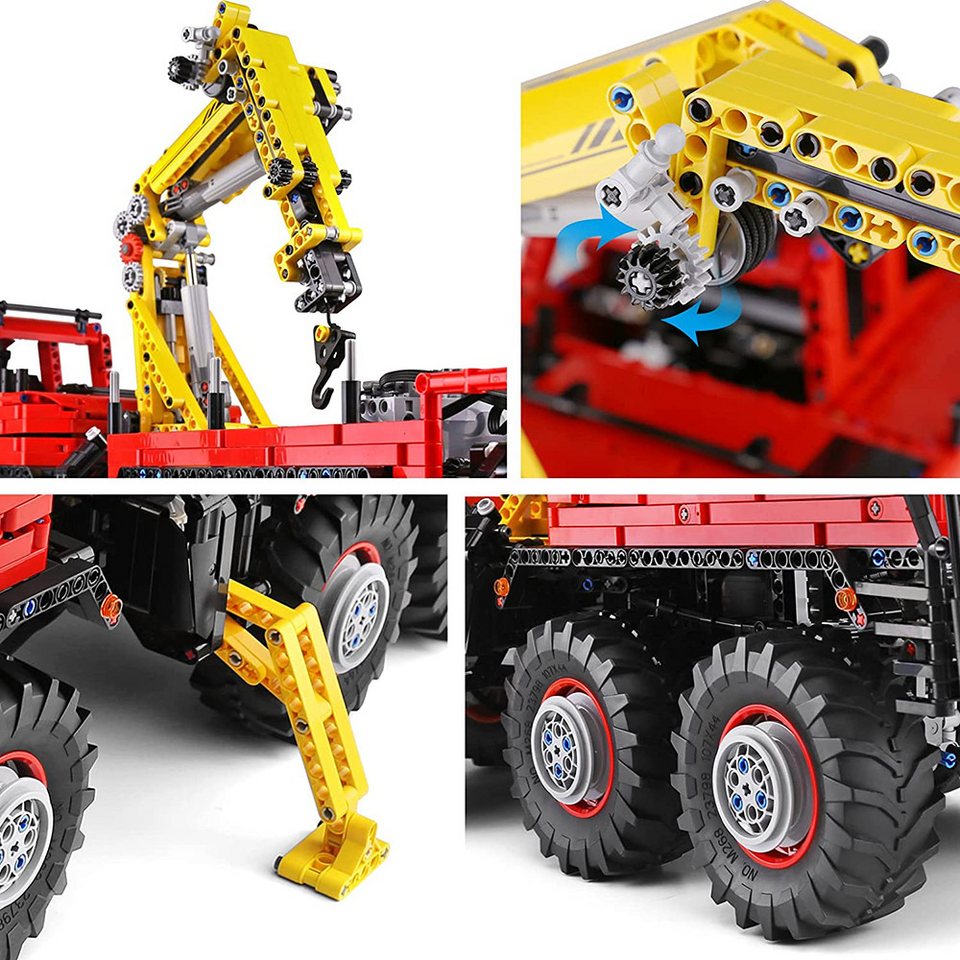 Mould King 13146 Ferngesteuerter Gelaendewagen Lkw Moc 3068 Teile Konstruktionsspielsteine, (Set, 3068 St)