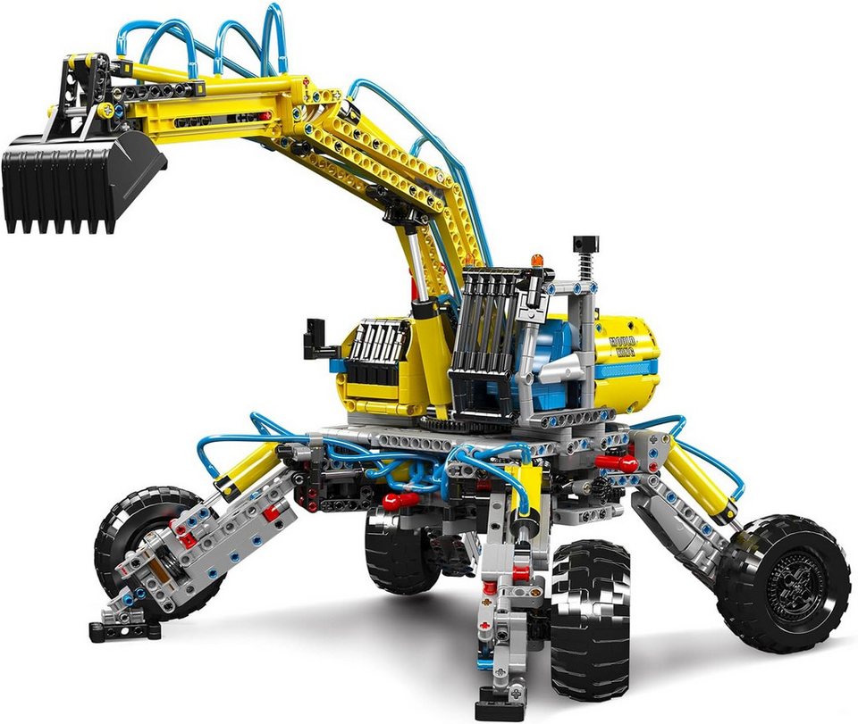 Mould King 17060 Ferngesteuerter Geländebagger MOC Klemmbausteine 1392 Teile Konstruktionsspielsteine, (Set, 1392 St)