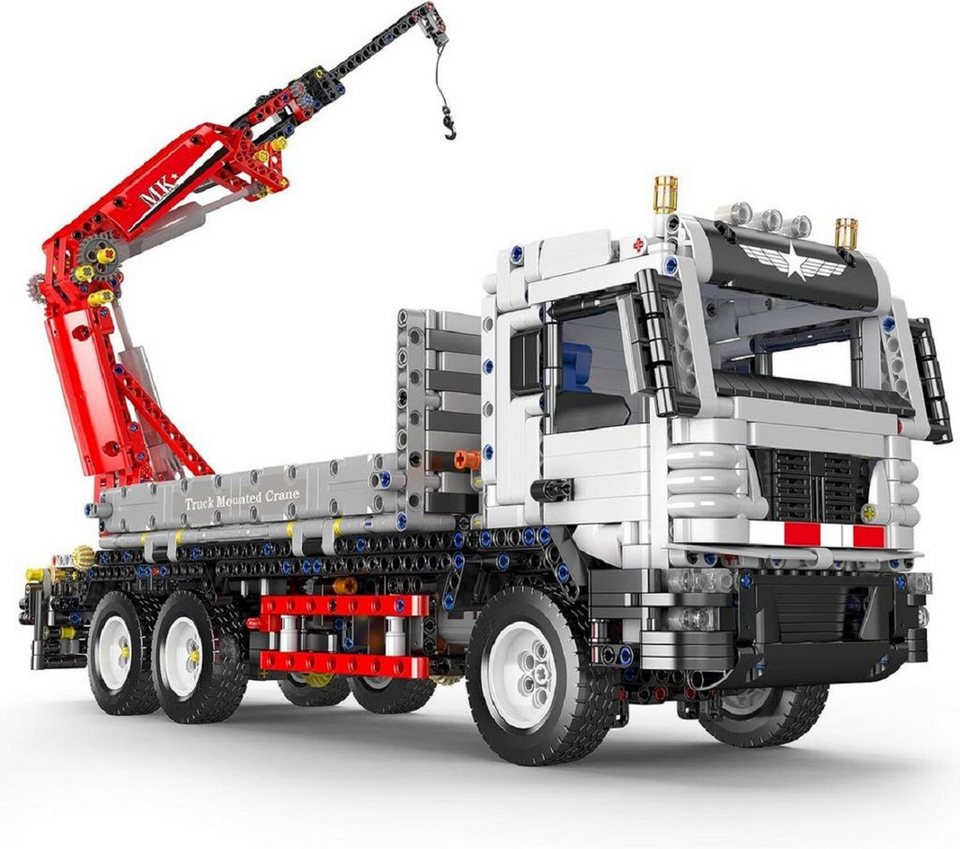Mould King 17063 Ferngesteuerter Kran LKW MOC Klemmbausteine 2530 Teile Konstruktionsspielsteine, (Set, 2530 St)