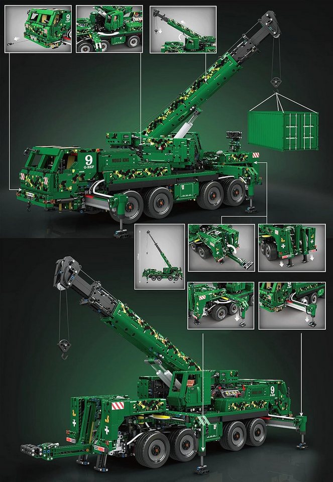 Mould King 20009 Gepanzertes Rettungsfahrzeug MOC Klemmbausteine 5539 Teile Konstruktionsspielsteine, (Set, 5539 St)
