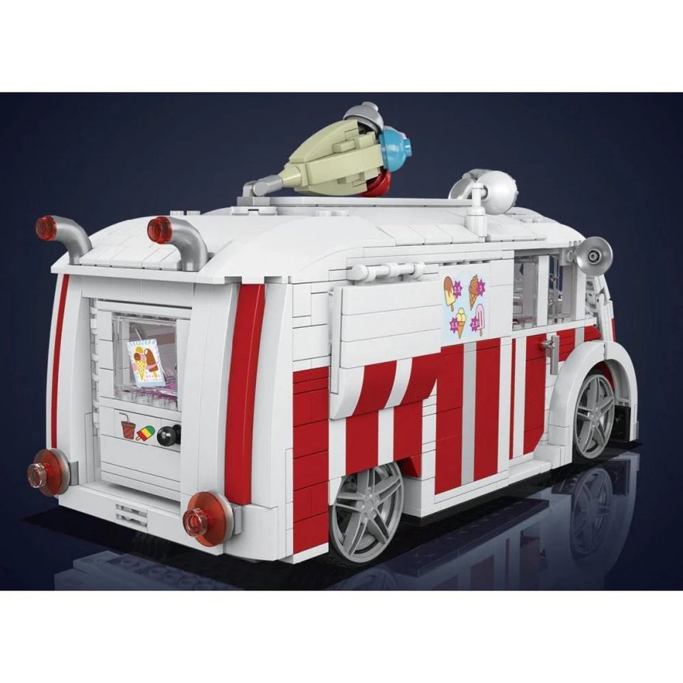 Mould King Mould King 10039 - Eiswagen Klemmbausteine Modell [1078 Teile] Konstruktions-Spielset, (1078 St)