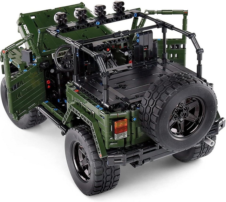Mould King Mould King 13124 Jeep Wrangler Rubicon Sportwagen 2.096 Teile Konstruktions-Spielset, (2096 St)