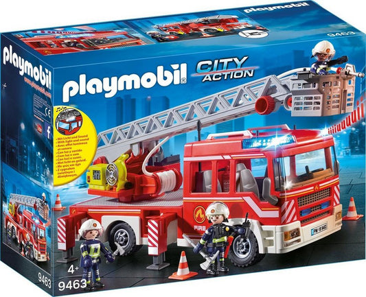 Playmobil® Feuerwehr-Leiterfahrzeug (9463), My Action Heroes Konstruktions-Spielset, Made in Germany
