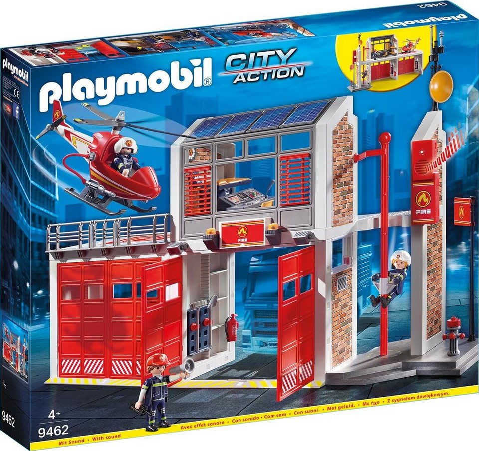 Playmobil® Große Feuerwache (9462), My Action Heroes Konstruktions-Spielset, Made in Germany
