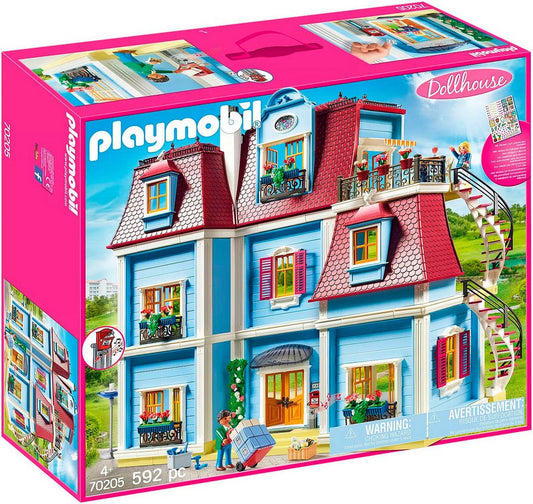 Playmobil® Mein Großes Puppenhaus (70205), Dollhouse Konstruktions-Spielset, (592 St), Made in Germany
