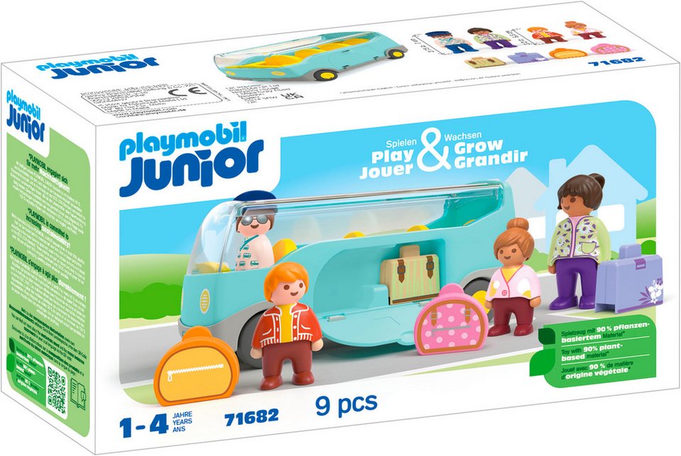 Playmobil® Reisebus (71682), JUNIOR Konstruktions-Spielset, (9 St), Made in Europe