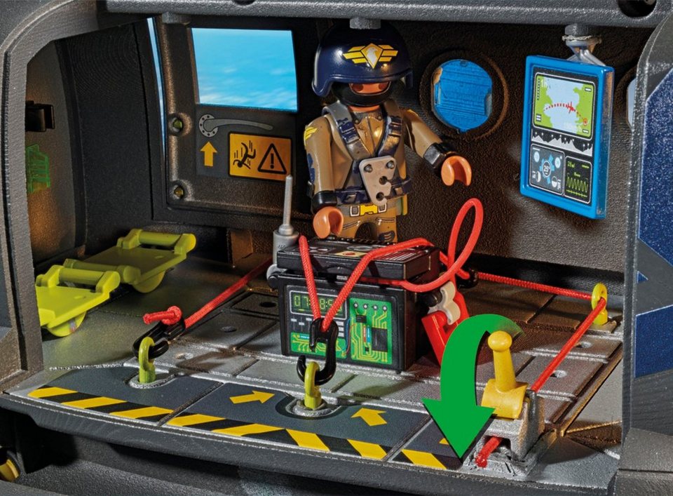 Playmobil® SWAT-Rettungshelikopter (71149), My Action Heroes Konstruktions-Spielset, (117 St), Made in Europe; mit Licht und Sound