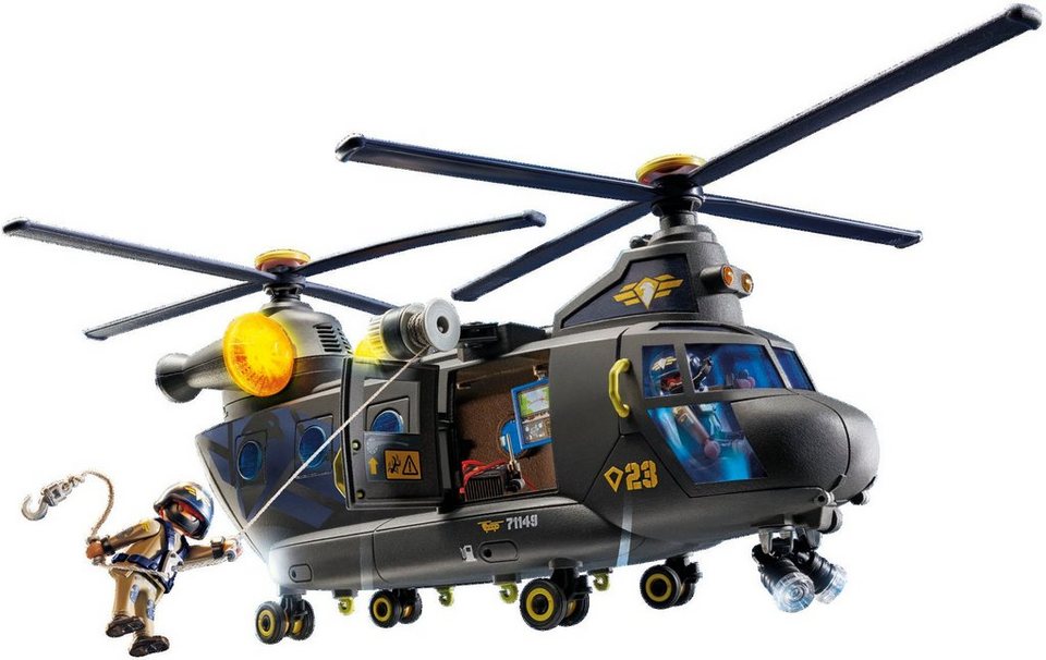 Playmobil® SWAT-Rettungshelikopter (71149), My Action Heroes Konstruktions-Spielset, (117 St), Made in Europe; mit Licht und Sound