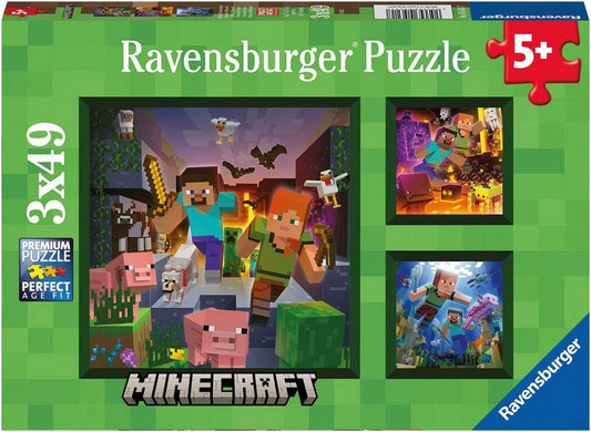 Ravensburger Puzzle Minecraft Biomes, 147 Puzzleteile, Made in Europe