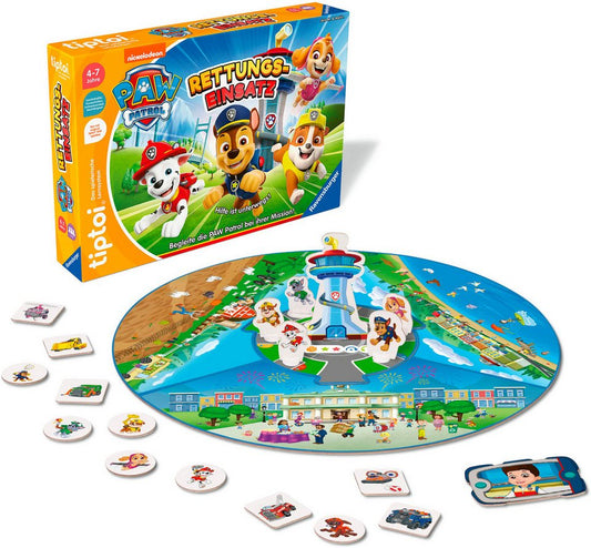 Ravensburger Spiel tiptoi® PAW Patrol Rettungseinsatz, Kinderspiel, Made in Europe