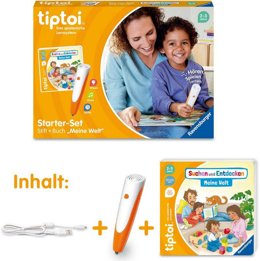 Ravensburger Spiel tiptoi® Starter-Set: Stift und Bilderbuch Meine Welt, Made in Europe