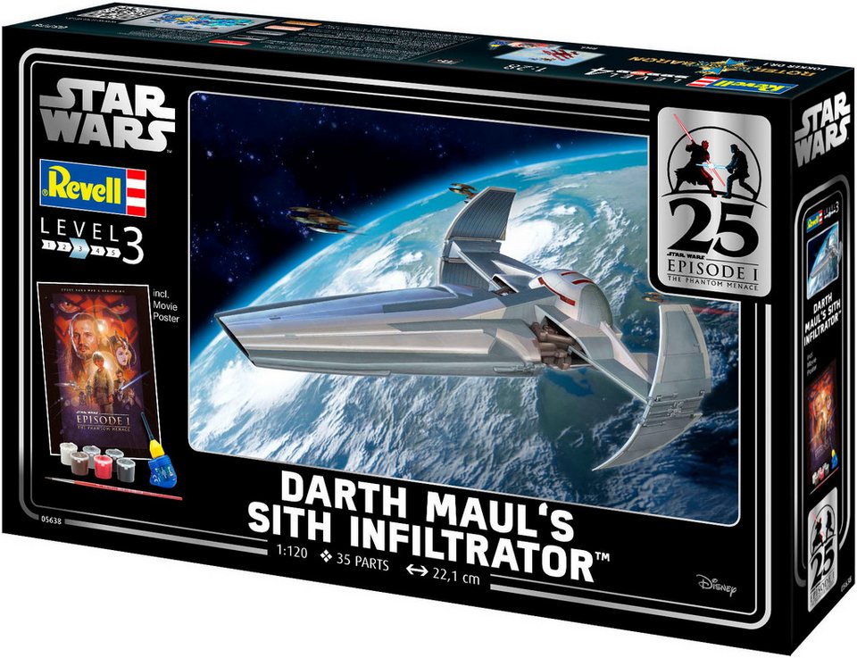 Revell® Modellbausatz Geschenkset Darth Maul's Sith Infiltrator™, Made in Europe